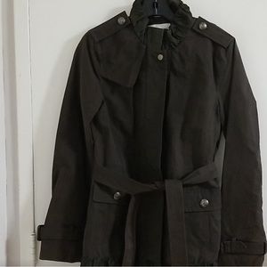 NWT Banana Republic Ruffled Trench Size M